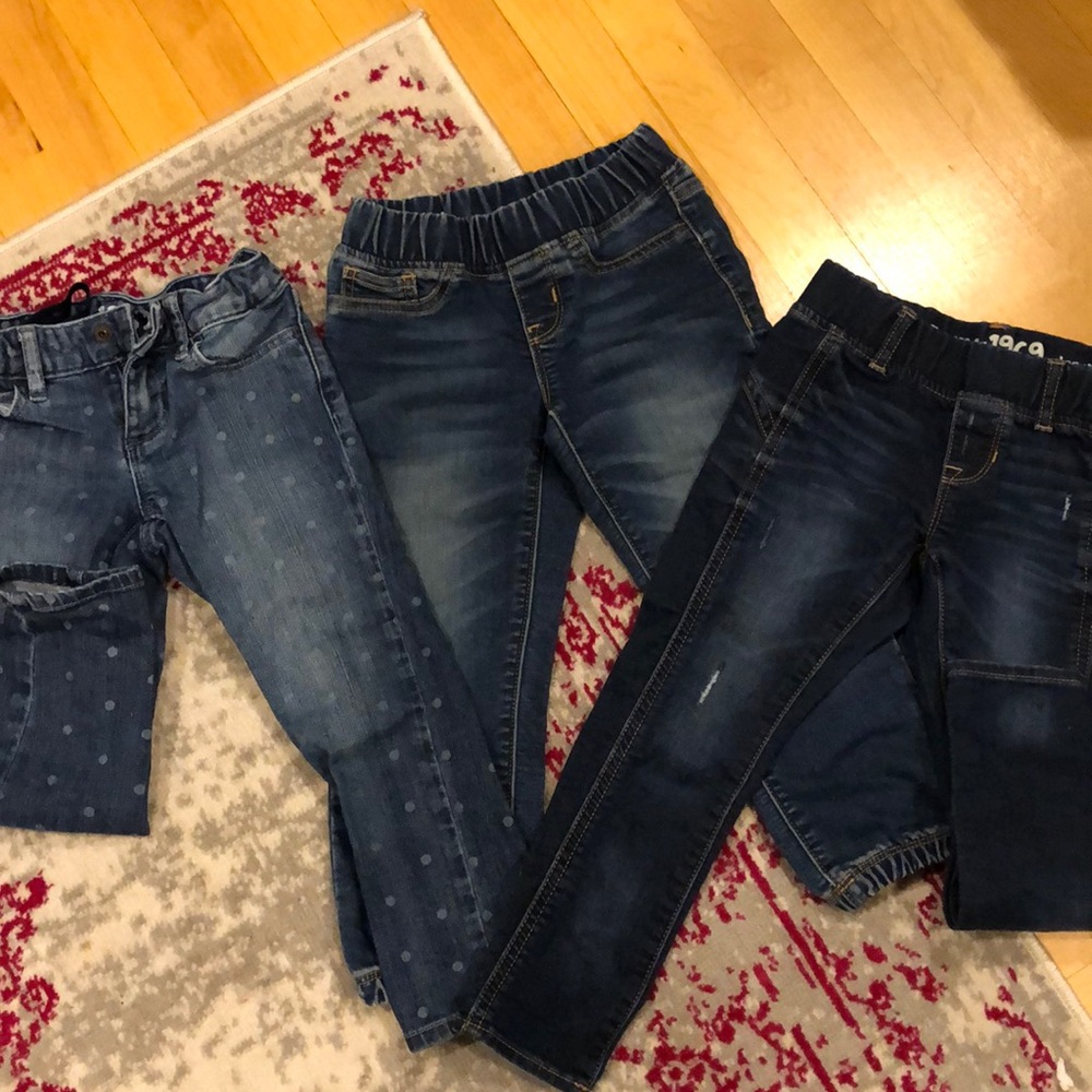 3 pairs of Gap KIDS denim. Girls size 5!